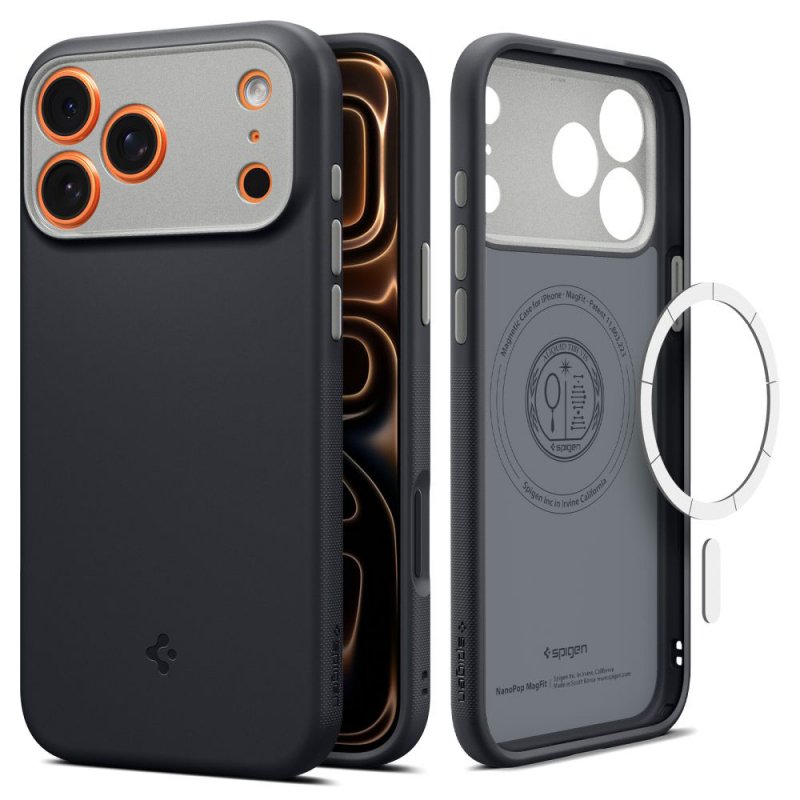 MASKA SPIGEN Caseology Nano Pop with MagSafe for Apple iPhone 17 Pro Max, Black Sesame