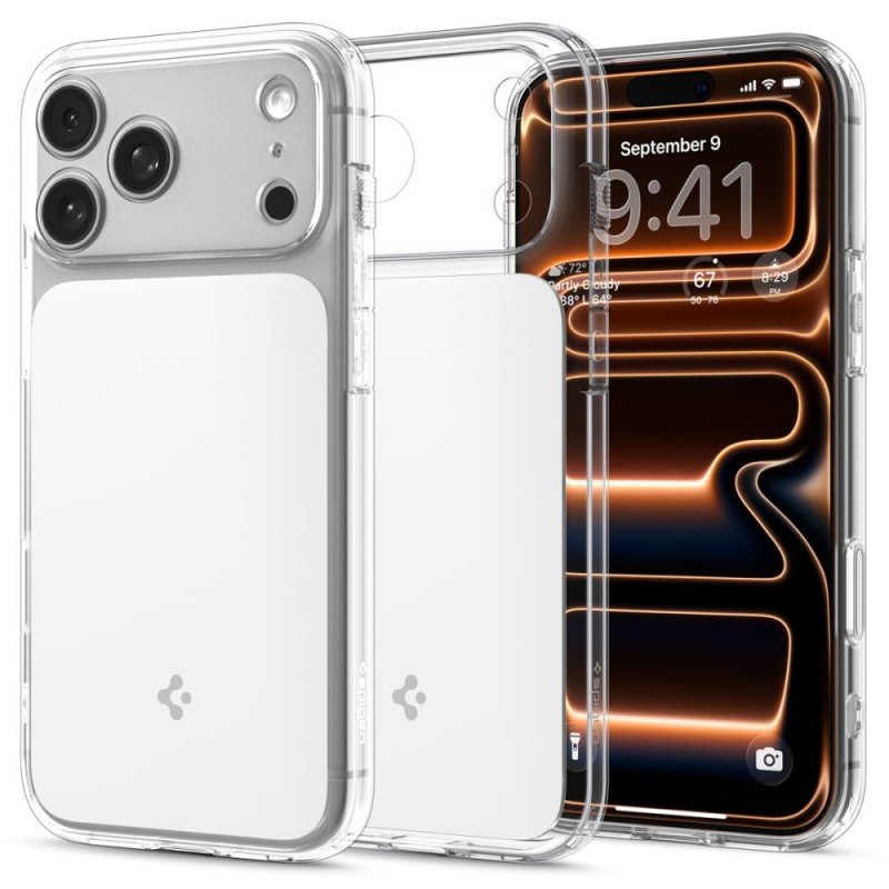 MASKA SPIGEN Ultra Hybrid T with MagSafe for Apple iPhone 17 Pro Max, Clear White
