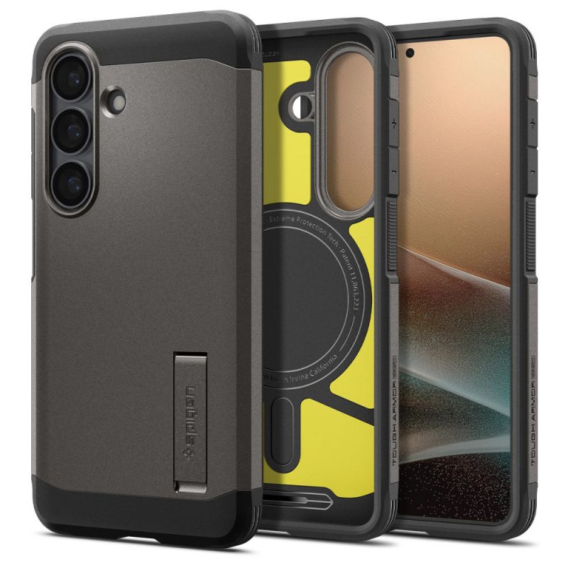 MASKA SPIGEN Tough Armor with MagSafe for Samsung Galaxy S26 S942, Gunmetal