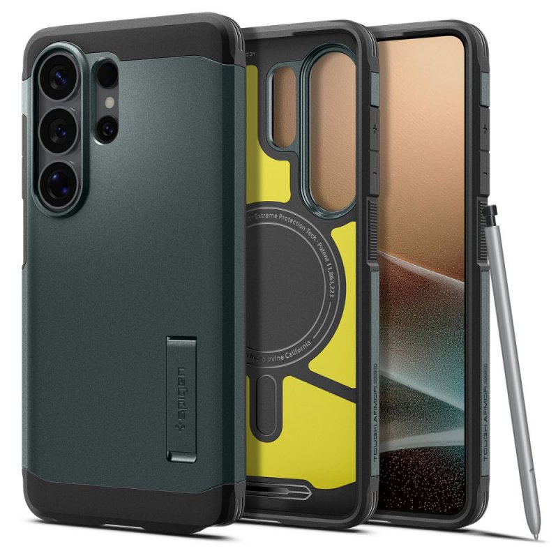 MASKA SPIGEN Tough Armor with MagSafe for Samsung Galaxy S26 Ultra S948, Abyss Green