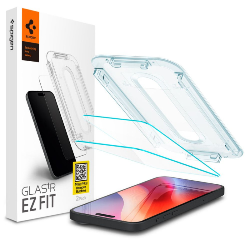 STAKLO SPIGEN iPhone 18 PRO MAX/ 17 PRO MAX/ 16 PRO MAX 2-Pack, CLEAR EZ